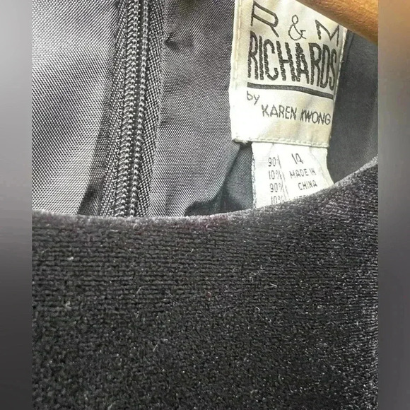 Vintage R&M Richards by Karen Kwong Beaded Dress | Size 10 |Elegant Evening Wear - Picture 5 of 6